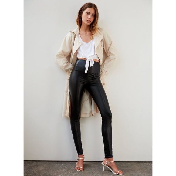 Aritzia Wilfred Daria Faux Leather Leggings - Picture 3 of 3